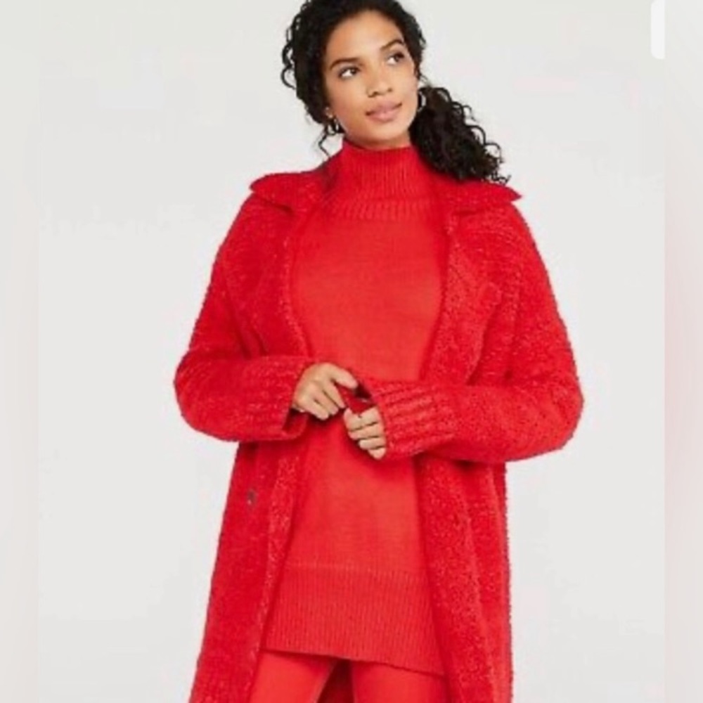 Ann Taylor Red Coatigan
